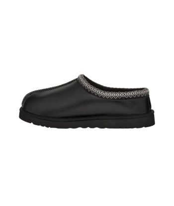 UGG Tasman Black Leather brillant des détails fins