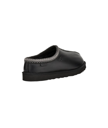 UGG Tasman Black Leather brillant des détails fins