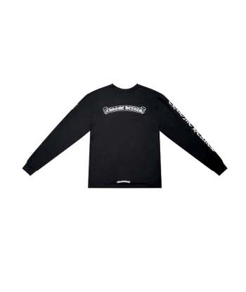 Longsleeve Chrome Hearts Scroll Logo 'Black' pas cher chine