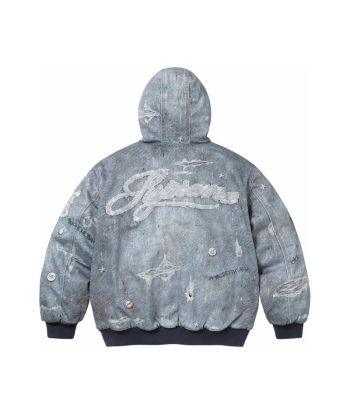 Veste SUPREME Trompe L'oeil Denim Dans la société mordern